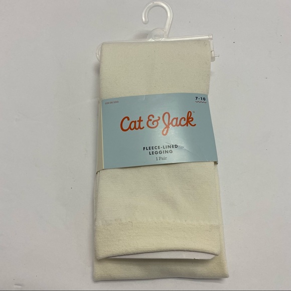 Cat Jack Fleece Lined Leggings Tights 